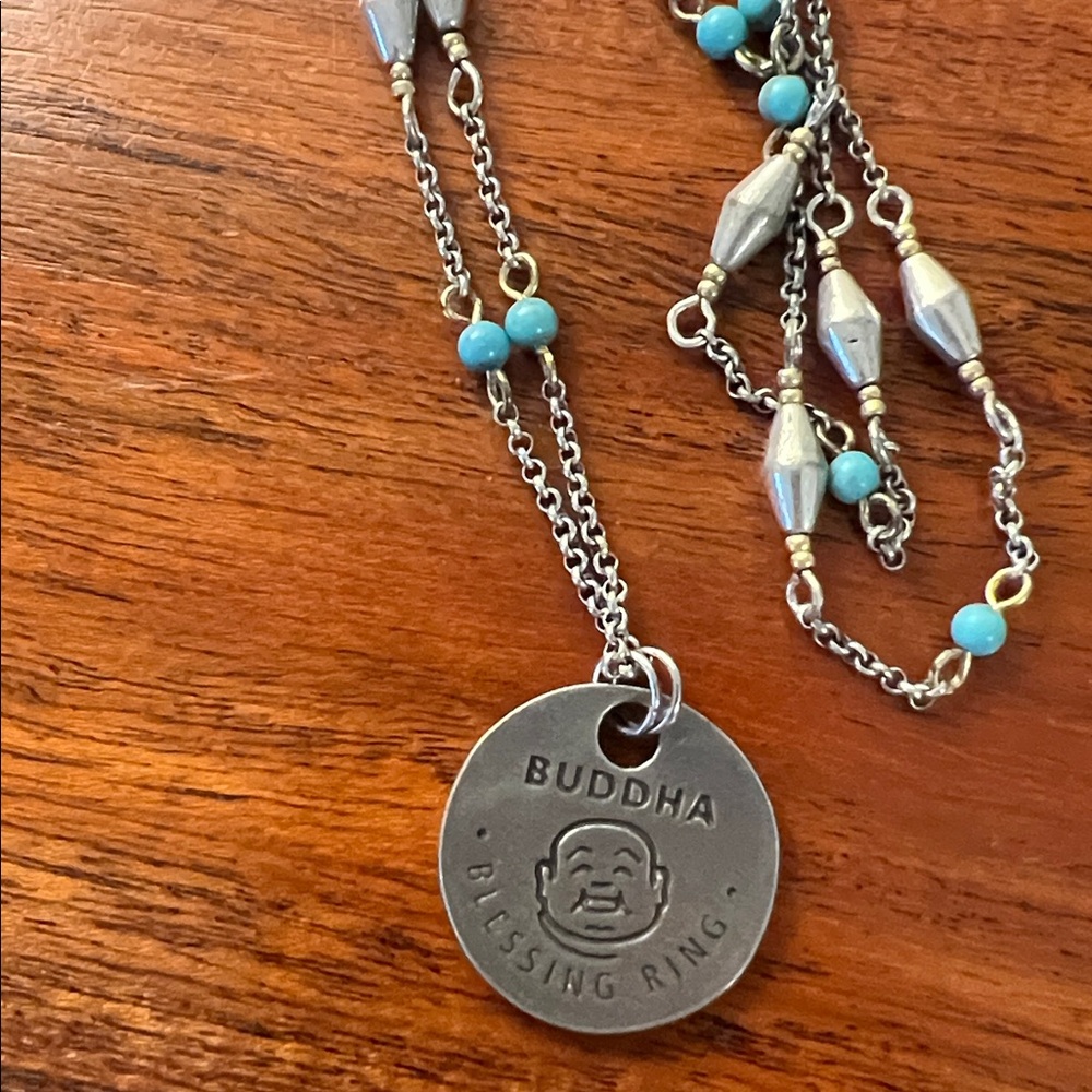 Lucky Brand lucky Buddha necklace